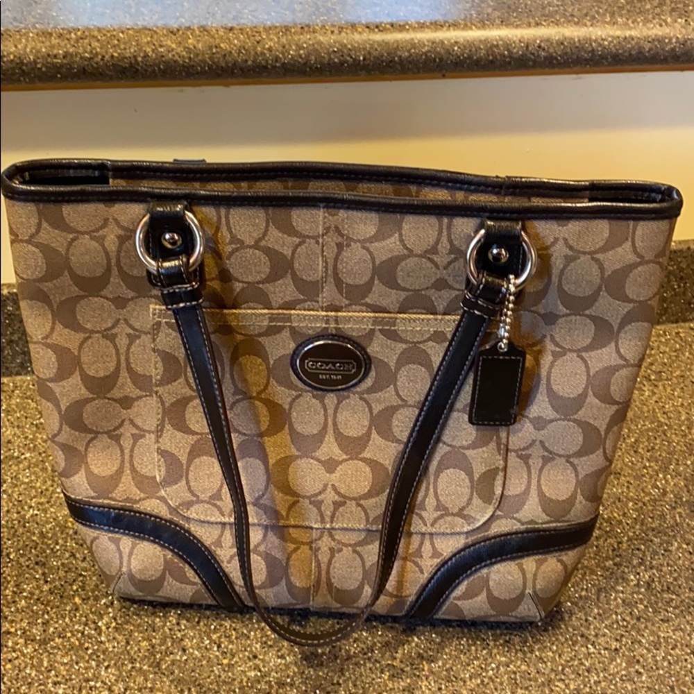 Coach saffron leather bag